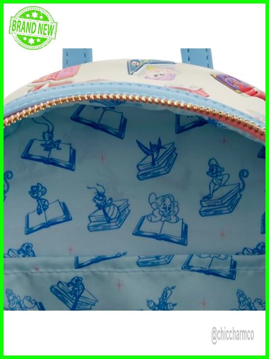 Disney Princess Books Classics Mini Backpack Faux Leather Loungefly main image 5